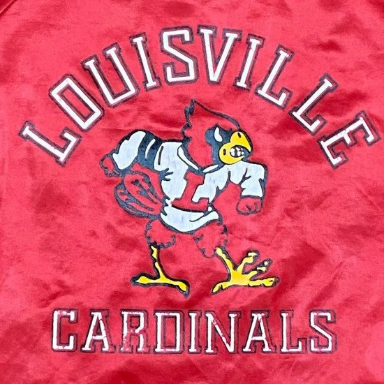 90’s Louisville Cardinals Red Satin Jacket
