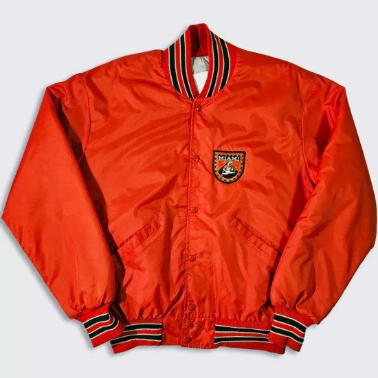 90’s Miami Hurricanes Delong Bomber Jacket