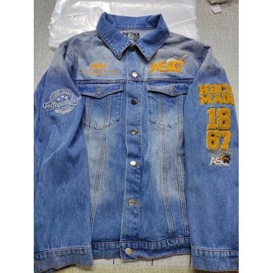 Alabama St. Faded Denim Trucker Jacket