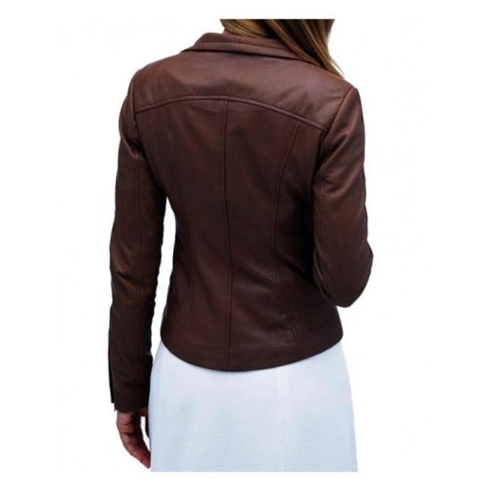 Arrow Lyla Michaels Brown Leather Jacket