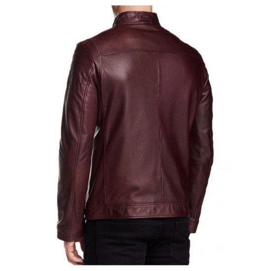Arrow Oliver Red Aviator Cafe Racer Jacket