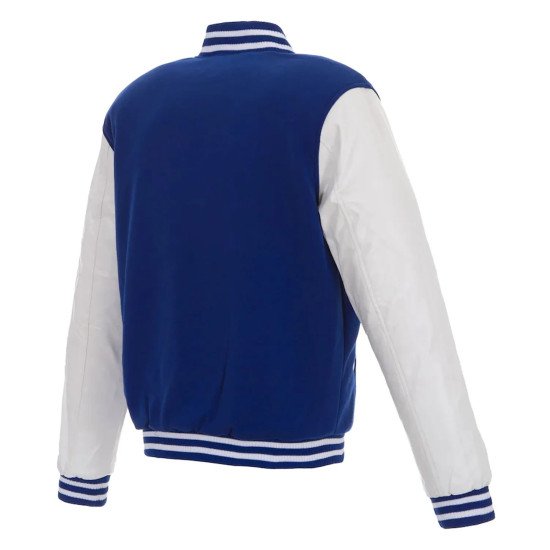Atlanta Braves Royal/White Full-Snap Varsity Jacket