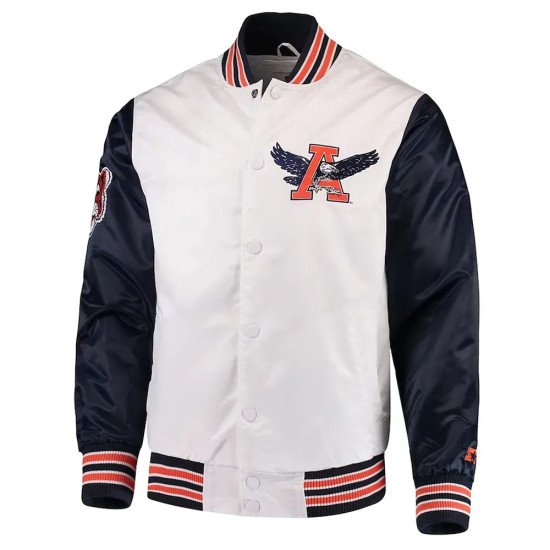 Auburn Tigers The Rookie White Satin Jacket