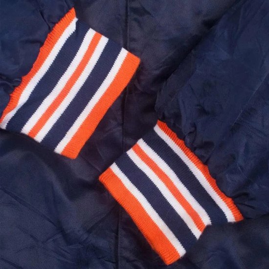 Auburn University College Navy Varsity Satin Jacket