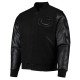 Black Chicago Bears Logo Varsity Jacket
