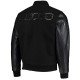 Black Chicago Bears Logo Varsity Jacket