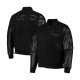 Black Chicago Bears Logo Varsity Jacket