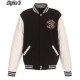 Black and White Toronto Raptors Varsity Jacket
