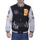 Bobby Tarantino Logic Black & White Baseball Varsity Jacket