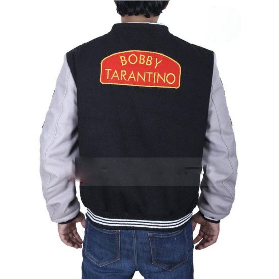 Bobby Tarantino Logic Black & White Baseball Varsity Jacket