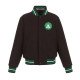 Boston Celtics Varsity Black Wool Jacket
