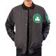 Boston Celtics Varsity Charcoal and Black Jacket