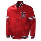 Boston Red Sox Midfield Red Varsity Satin Jacket
