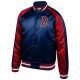 Boston Red Sox Navy Blue and Red Satin Jacket