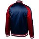 Boston Red Sox Navy Blue and Red Satin Jacket