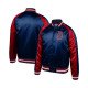Boston Red Sox Navy Blue and Red Satin Jacket