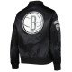 Brooklyn Nets Black Classics Satin Jacket