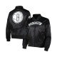 Brooklyn Nets Black Classics Satin Jacket