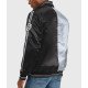 Brooklyn Nets Black and Gray Varsity Satin Jacket
