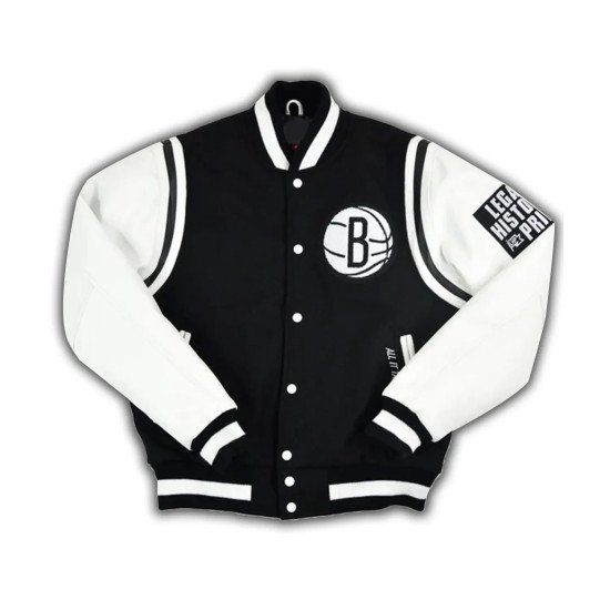 Brooklyn Nets Motto Varsity Jacket