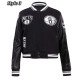 Brooklyn Nets Retro Classic Varsity Cream Jacket