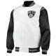 Brooklyn Nets White and Black Satin Jacket