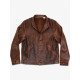 Brown Leather Albert Einstein Jacket