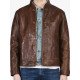 Brown Leather Albert Einstein Jacket