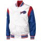 Buffalo Bills Throwback Warm Up Pitch Varsity Satin Jacket