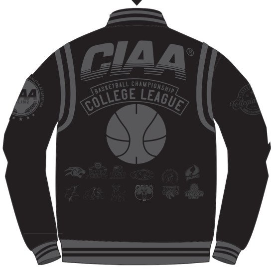 CIAA 2024 Chenille Black on Black Varsity Jacket