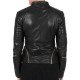 Cafe Racer Black Leather Biker Jacket