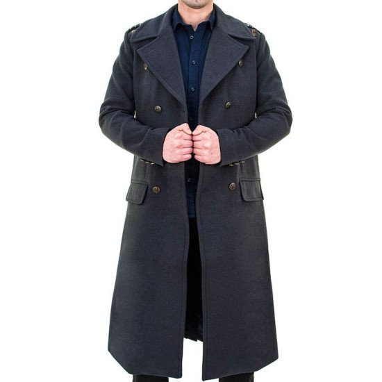 Captain Jack Harkness Torchwood Grey Wool Coat