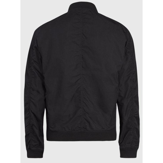 Casual Wear Black Bomber Jacket For Men