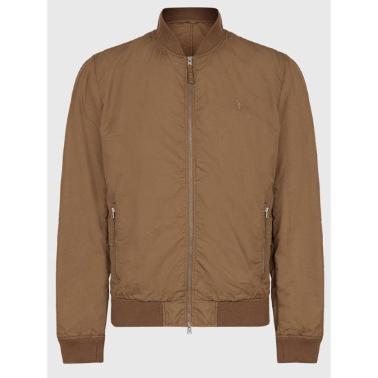 Casual Wear Brown Bomber Jacket For Men