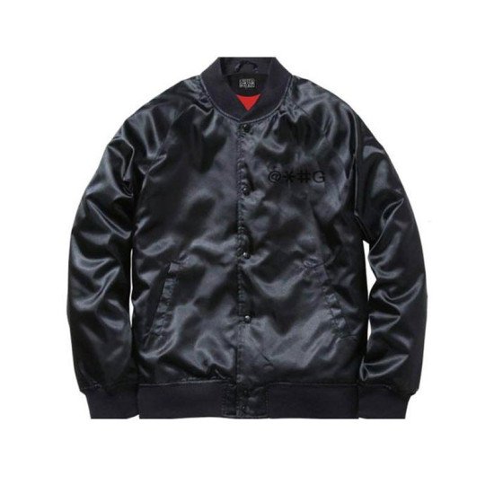 Cha Cha Beat Boy Black Bomber Satin Jacket
