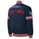 Chicago Cubs Slider Navy Varsity Satin Jacket