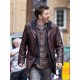 Chris Evans Red One Brown Leather Jacket