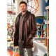 Chris Evans Red One Brown Leather Jacket