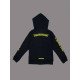 Chrome Hearts Kids Scroll Logo Zip Up Hoodie