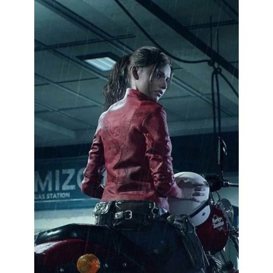 Claire Redfield Resident Evil 2 Red Leather Jacket