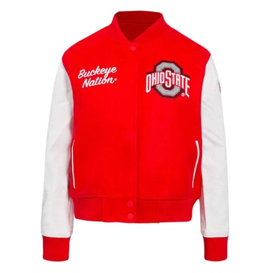 Classic Ohio State University Varsity Jacket