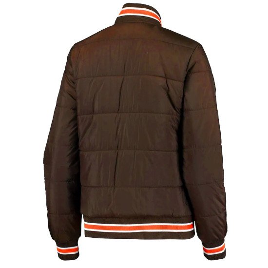 Cleveland Browns Goal Brown Field Bomber Jacket
