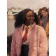 Corinna Brown Heartstopper 2022 Tara Jones Pink Puffer Jacket