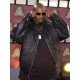 DMX Earl Simmons Alligator Black Leather Jacket