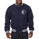 Dallas Mavericks Navy Blue Varsity Wool Jacket