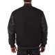 Dallas Stars Varsity Black Wool & Leather Jacket