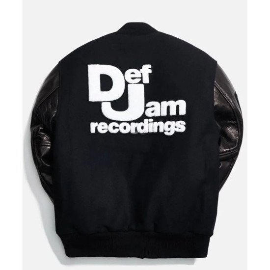 Def Jam Recording Black Varsity Jacket
