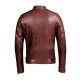 Distressed Brown Biker Leather Jacket for Men