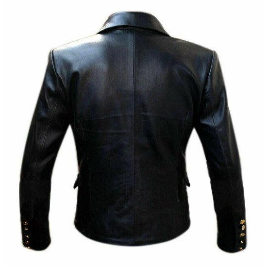 Dodge Locke & Key S03 Laysla De Oliveira Black Leather Blazer