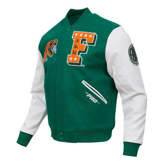 Florida A&M Rattlers Classic Green Varsity Jacket